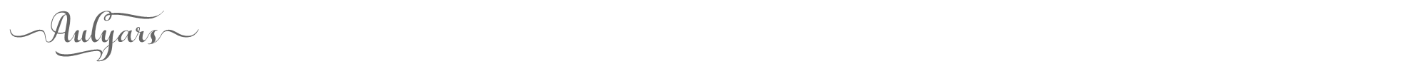 Sample characters Aulyars Font